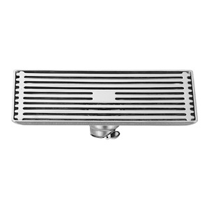 OEM 304 Stainless Steel Thickened Rectangular Insect-Proof Deodorizing Filter Floor Drain DN50 Bathroom with Brushed Surface - Product Image 1