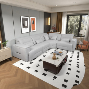 Modular Sectional <b>Sofa</b> Set Power Recliner <b>Sofa</b> <b>Bed</b> <b>Modern</b> Design Eco-Friendly Polyester Fabric Durable Upholstery Living Rooms - Product Image 4