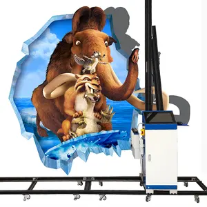 Alta resolução 3D Carton Wall Mural vertical Printer Printing Machine Decoração Desenho na parede