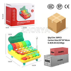 Zhorya Điện Tử Organ Trẻ Em Giáo Dục Đàn Piano Bàn Phím Đồ Chơi Trẻ Em Trống Bộ Âm Nhạc Xylophone Đồ Chơi - Product Image 6