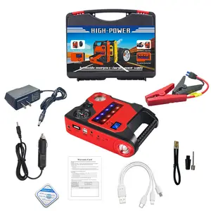 Portable Emergency Car Battery Jump Starter Power Bank 12V 32000mah 1200A Starter Portable Air Compressor And Car Jump Start