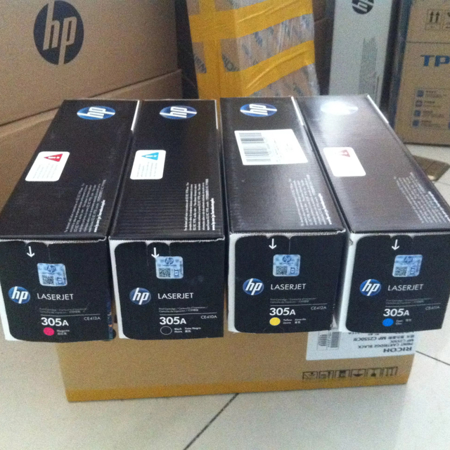 305A Black/Cyan/Magenta/Yellow Original Toner Cartridges(CE410A CE411A CE412A CE413A  ) for HP LaserJet Pro M351, M375,M451,M475