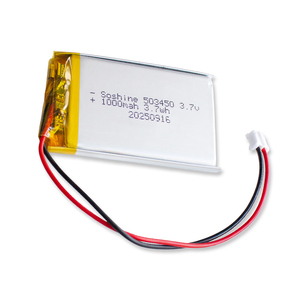 Soshine 503450 <span class=keywords><strong>3.7V</strong></span> 1000mAh pin <span class=keywords><strong>lithium</strong></span> polymer - Product Image 1