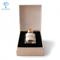 Boîte à parfum blanche personnalisée de luxe avec logo estampé à l'or, insert en mousse, emballage en papier rigide pour cosmétiques et huiles essentielles, boîte cadeau