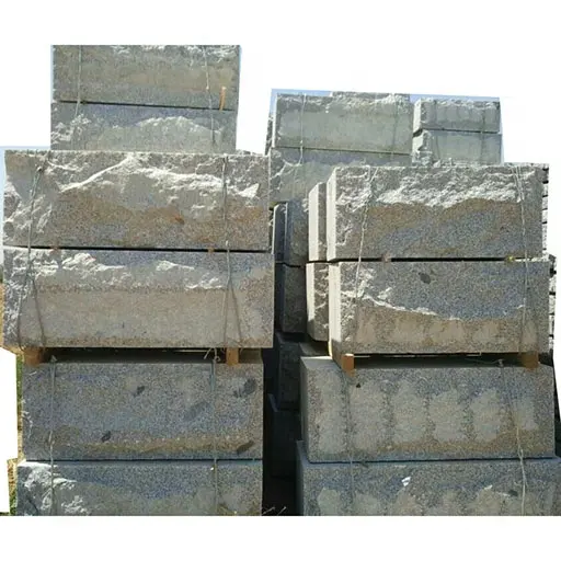 grey granite wall stone to Norway for outside or house wall