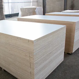 Pemasok melamin kayu lapis/mdf untuk panel furnitur kayu lapis laminasi papan melamin