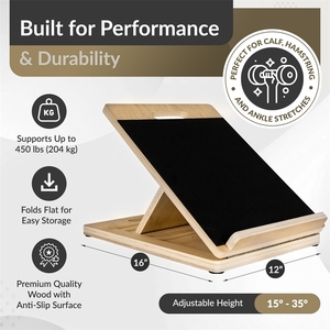 <span class=keywords><strong>5</strong></span> Angle Réglable Physiothérapie Planche D'équilibre Jambe Pied Ischio-jambiers Civière Inclinaison Conseil Achille Civière Slant Conseil - Product Image 2