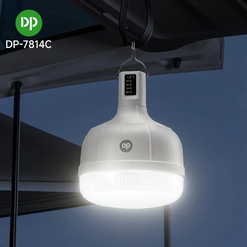 DP Not licht Energie spar lampen USB Wiederauf ladbare 48W LED Not licht birne mit tragbarem Haken