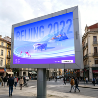 Layar LED Tetap Luar Ruangan IP65 Tahan Air P4 P5 Kecerahan Tinggi 5000nit untuk Iklan Billboard