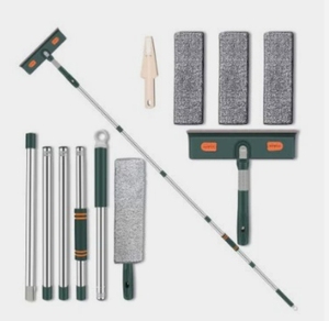 Professional Portable Shower <b>Brush</b> Cleaner 2-in-1 with Telescopic Post Glass Cleaning Tools - Product Image 3