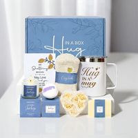 Coffret cadeau spa de luxe 7 pièces, kit de soins relaxants avec gobelet isotherme et bombe de bain, cadeau surprise spécial