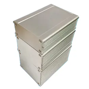 Kotak instrumen kabel profil aluminium, cangkang aluminium kotak terpisah logam 80*61*26/38/48mm