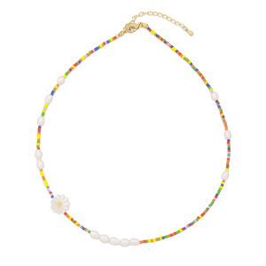 Y2K colorato <span class=keywords><strong>sead</strong></span> bead fiore di perle d'acqua dolce alla moda collane gioielli alla rinfusa estate festa - Product Image 5
