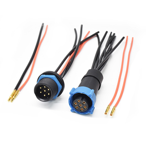 Connecteur circulaire étanche en plastique IP68 à 7 broches, prise mâle industrielle, fiche femelle, connecteur de courant 40A - Product Image 1