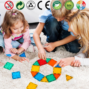 50 pièces <span class=keywords><strong>de</strong></span> blocs <span class=keywords><strong>de</strong></span> <span class=keywords><strong>construction</strong></span> magnétiques en plastique 3D, jouets éducatifs sensoriels Montessori, ensemble <span class=keywords><strong>de</strong></span> <span class=keywords><strong>construction</strong></span> pour l'apprentissage préscolaire pour les garçons et les filles - Product Image 4
