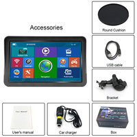 GPS 9 pouces avec grand écran tactile, navigation GPS pour voiture, 8 Go, système de navigation par satellite, navigateur GPS pour véhicule, cartes 2022 les plus récentes pour toutes les voitures, camions et poids lourds