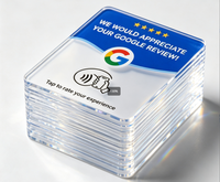 Carte Google Review NFC : Carte de commentaires à tapoter avec code QR, double fonction pour restaurants, hôtels, cafés. Vente en gros, prête à être expédiée, en stock.