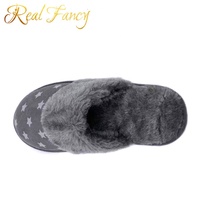 Pantoufles d'hiver en fausse daim, Micro fourrure, bon marché, chaussons de maison, personnalisés, pour femmes, usine chinoise,