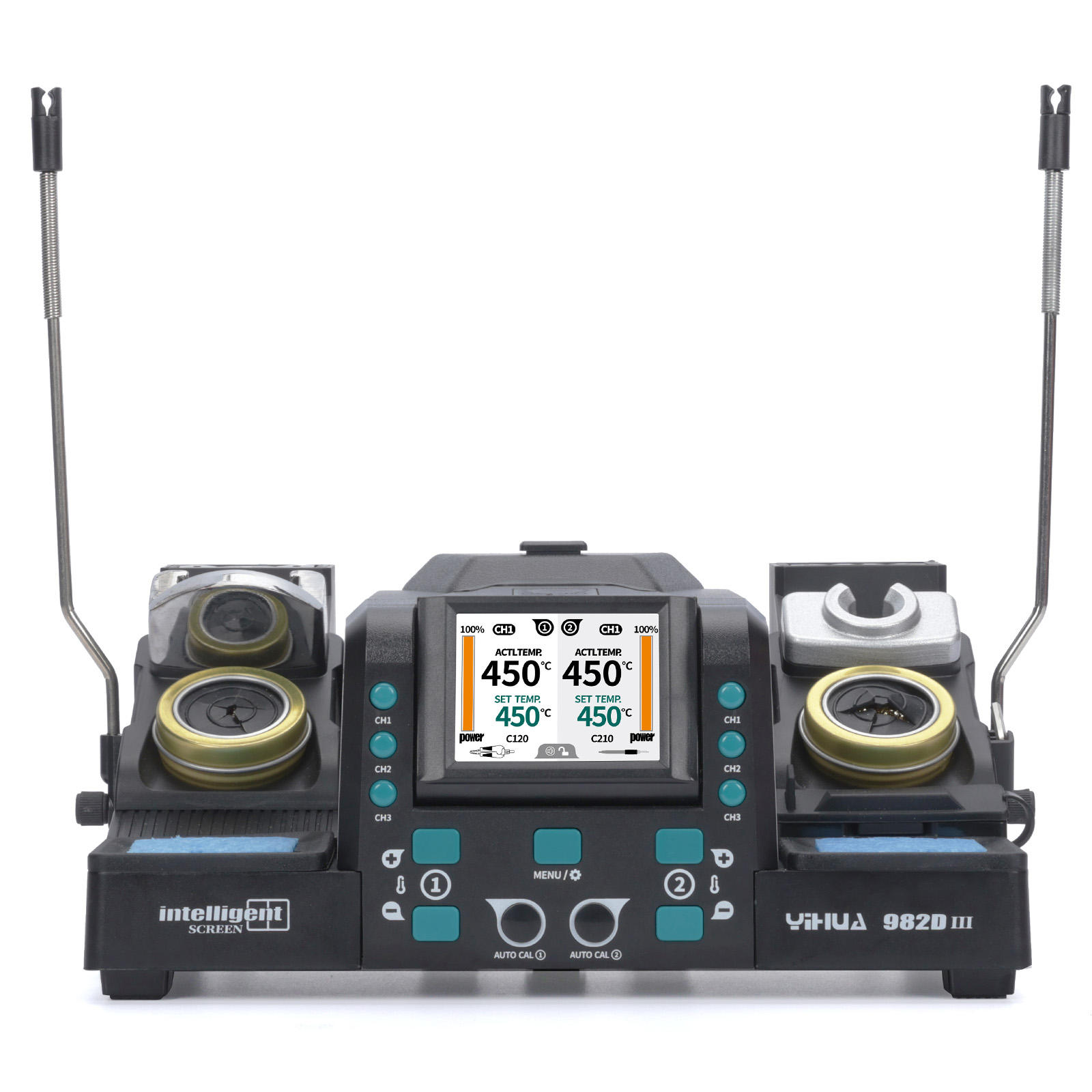 Stazione Saldatura YIHUA 982-III Con Punte C210 - Temperatura Regolabile 90-450&deg;C, Display LCD