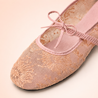 Chaussures plates de danse chinoises brodées pour femmes SJ, espadrilles en dentelle légères, antidérapantes, respirantes, vente en gros OEM