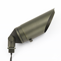 Entrepôt USA LT2103 Luminaire directionnel basse tension en laiton massif répertorié ETL pour paysage en finition laiton antique