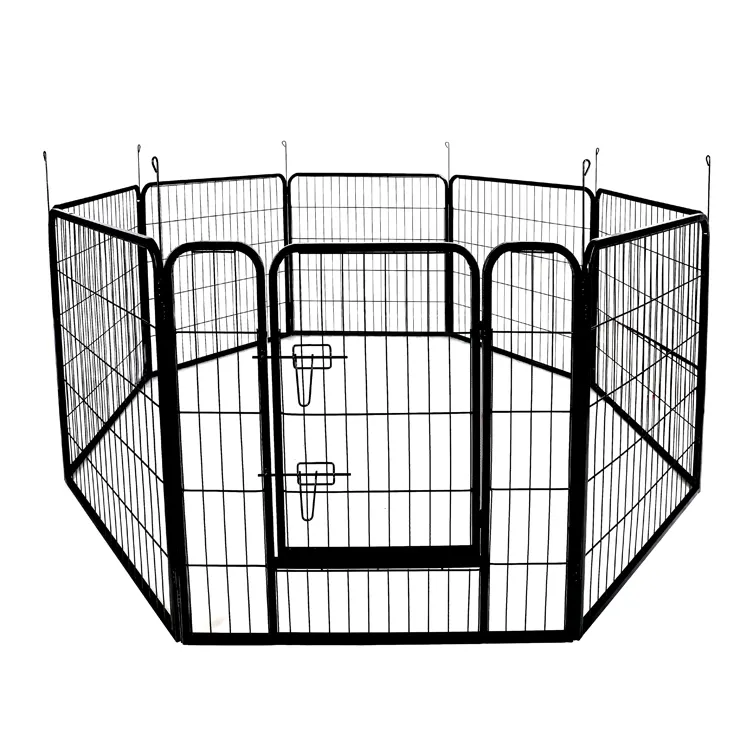 Pet fence New Product XXL Cheap Dog Large Animal Cages Kennels Cage Metal Pet Cage Button Outdoor Metal Dog Kennels