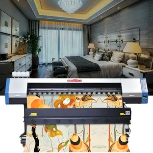 Harga Industri 3.2M Eco Solvent Printer, Transfer Panas Vinyl Printer dan Cutter 2 In 1, Xp600 Eco Solvent Mesin Printer