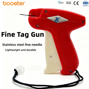 Pistola Etiquetadora de Plástico Roja con Aguja Fina de Media Luna y Aguja para Etiquetar, Herramienta Reutilizable para Etiquetar Prendas - Product Image 2
