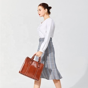 3 in 1 여성 가죽 핸드백 여성용 토트 핸드 숄더백 여성용 가방 - Product Image 3