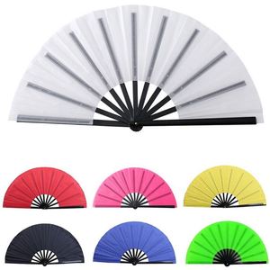 Abanicos Plegables Decorativos de Bambú con Diseño Floral de Kung Fu Chino, 33 cm, Recuerdo Promocional - Product Image 1