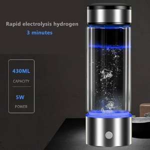 Filtre à eau pour générateur d'eau alcaline 430 ml, ioniseur portable pour eau riche en hydrogène, électrolyse pure - Product Image 2
