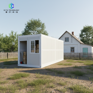 Casa Container Pieghevole di Lusso Espandibile, Moderna Prefabbricata e Richiudibile per Magazzino, Rifugio di Emergenza e Stoccaggio - Product Image 1