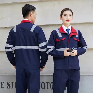 Thiết Kế Mới Polyester Cotton Xây Dựng Làm Việc Quần Áo Làm Việc An Toàn Làm Việc Đồng Phục Với Phản Xạ