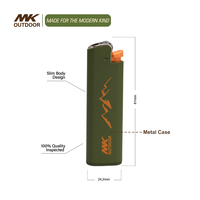 Boîte à cigarettes électrique MK Spark Plus avec porte-briquet, étui à cigarettes en métal, boîte de présentation de briquet, support jetable, couleurs personnalisées