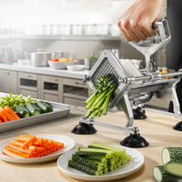 Coupe-frites manuel portable en acier inoxydable pour usage commercial, idéal pour les cuisines, hôtels et restaurants – Vente chaude
