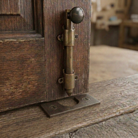 Loquet de sécurité encastré de haute qualité, style traditionnel, en laiton massif, anti-effraction, pour portes extérieures d'hôtels, facile à installer
