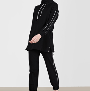 Vêtements de sport actifs pour femmes musulmanes, tenue de sport modeste, vêtements de gym écologiques, respirants, légers et à séchage rapide - Product Image 4