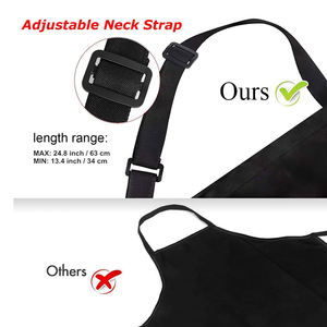 Celemek Chef BBQ Unisex Tanpa Lengan, Logo Custom, Dapat Digunakan Kembali, 100% Katun, Untuk Dewasa, Cocok untuk Iklan, Memanggang, Membersihkan, Restoran, dan Kebun - Product Image 3