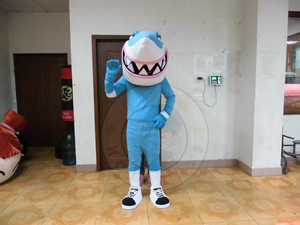 Costume de poisson <span class=keywords><strong>bleu</strong></span> / Costume de mascotte de <span class=keywords><strong>requin</strong></span> / Costumes de mascotte de cosplay Chine - Product Image 3