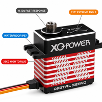 Servo Digital sin Escobillas XQ POWER S8135D de 35KG con Alto Torque, 210 Grados, Impermeable IP67, Engranaje de Acero Inoxidable, Carcasa CNC, 8.4V