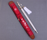 Épée de Wushu Kung Fu Taiji chinoise en acier avec fourreau noir, non affûtée – Offre Spéciale