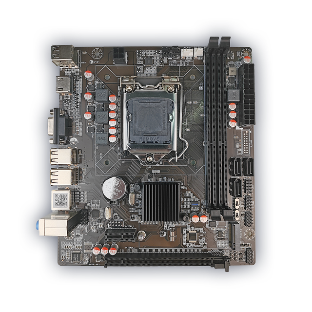 For Intel H61 Motherboard LGA1155 DDR3 Double Channel 16GB Micro ATX New for Desktop Office PC