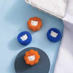 Laundry <b>Sponge</b> Balls Blue And Orange <b>Magic</b> Stain Remover For Washing Machine <b>Cleaning</b> Anti Tangle Lint Remover - Product Image 3