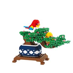 Bloques de Construcción de Micro Diamantes, Miniatura de Árbol Bonsái con Pájaros, Juguete de Bricolaje, Decoración para Niños y Adultos, Venta al Por Mayor OEM - Product Image 3