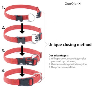 <span class=keywords><strong>Collier</strong></span> d'entraînement pour <span class=keywords><strong>chien</strong></span> en nylon réglable, doux et respirant, nouvelle arrivée 202, avec logo personnalisé pour chiens de taille moyenne - Utilisation en extérieur - Product Image 2