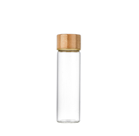 Tube à Essai en Verre Borosilicate Transparent de 30ml, 50ml, 100ml, Personnalisé, Rond, à Fond Plat, de Qualité Alimentaire, Petite Fiole avec Bouchon à Vis Doré