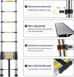 Siêu Kính thiên văn thang thang Thang giàn giáo gấp thang EN131/CE - Product Image 4