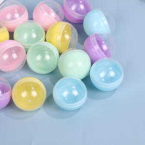 Meilleure vente en gros populaire en plastique surprise 28mm transparent et macaron couleur vide capsule coquille jouet pour distributeur automatique - Product Image 3