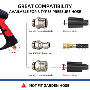 Adaptateurs de pistolet de lavage haute durabilité en plastique multicolore Kangpunuo <span class=keywords><strong>QXQ</strong></span>-2 pour bateaux/voitures/véhicules, portée de pulvérisation 10m, 150 - Product Image 2
