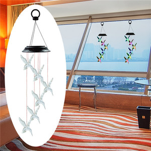 Humming Bird RGB Color Changing năng lượng mặt trời gió kêu vang ánh sáng ngoài trời không thấm nước LED năng lượng mặt trời ánh sáng nhà sản xuất - Product Image 5
